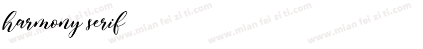 harmony serif字体转换